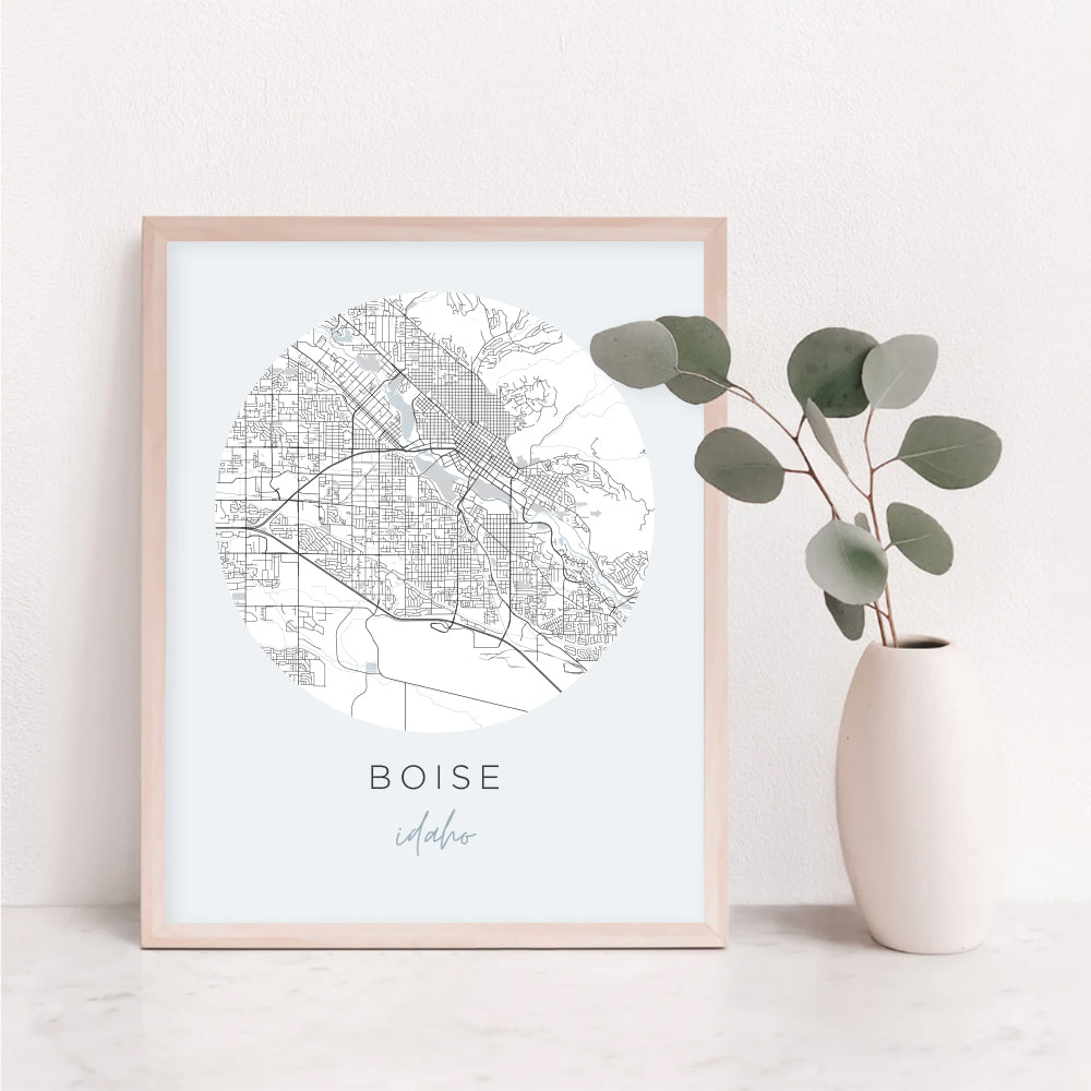 Boise, Idaho Map Poster