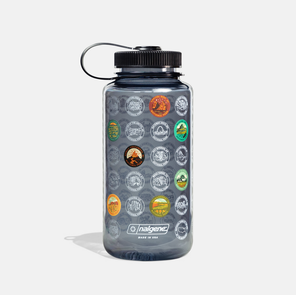 National Park Sticker Bottle | Nalgene - Coal