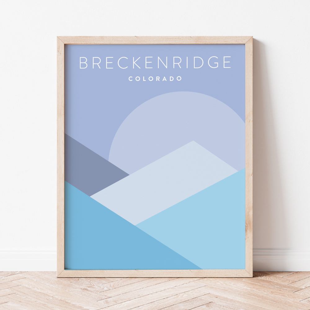 Breckenridge, Colorado Minimalist Wall Art