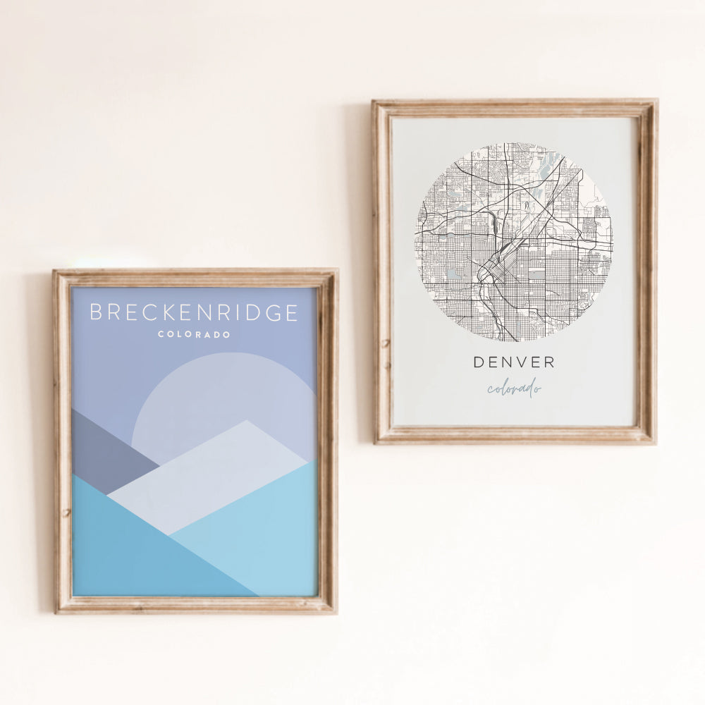 Breckenridge, Colorado Minimalist Wall Art