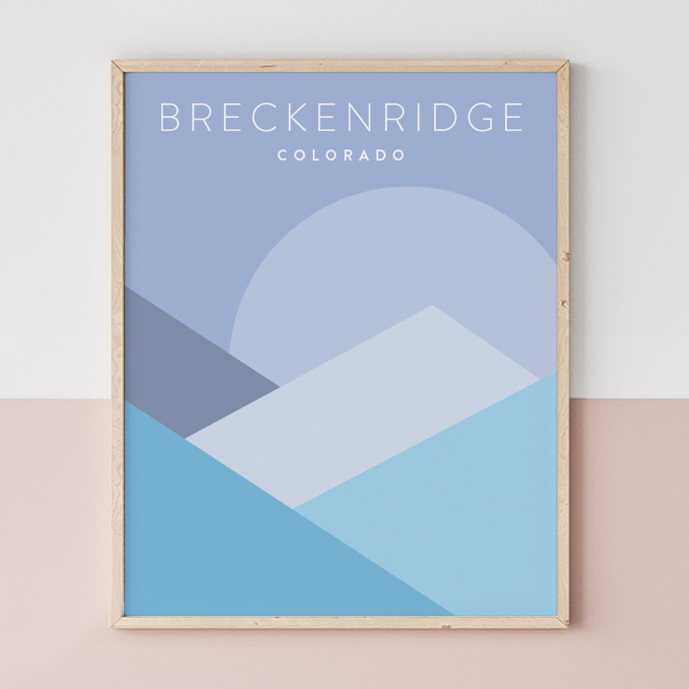 Breckenridge, Colorado Minimalist Wall Art