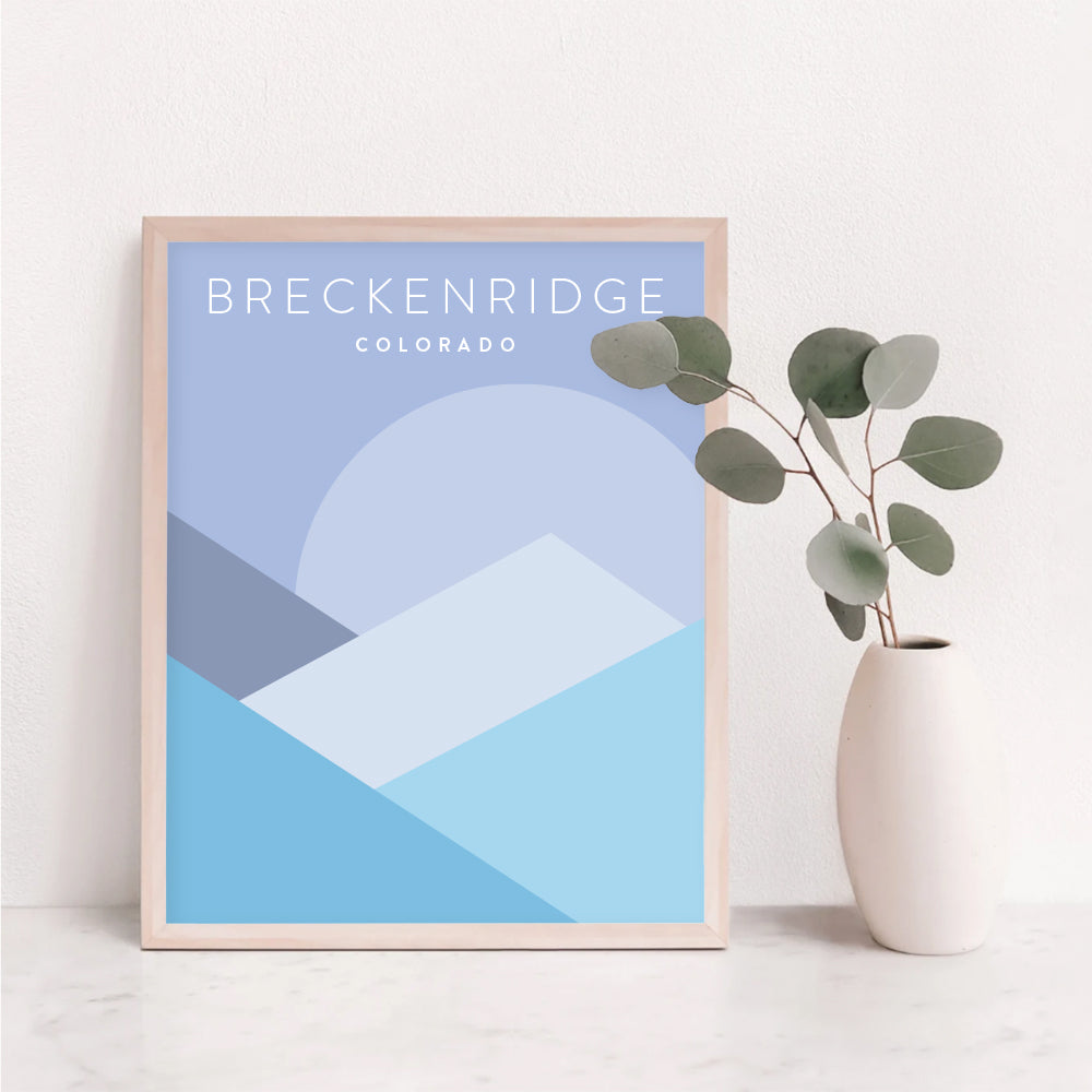 Breckenridge, Colorado Minimalist Wall Art