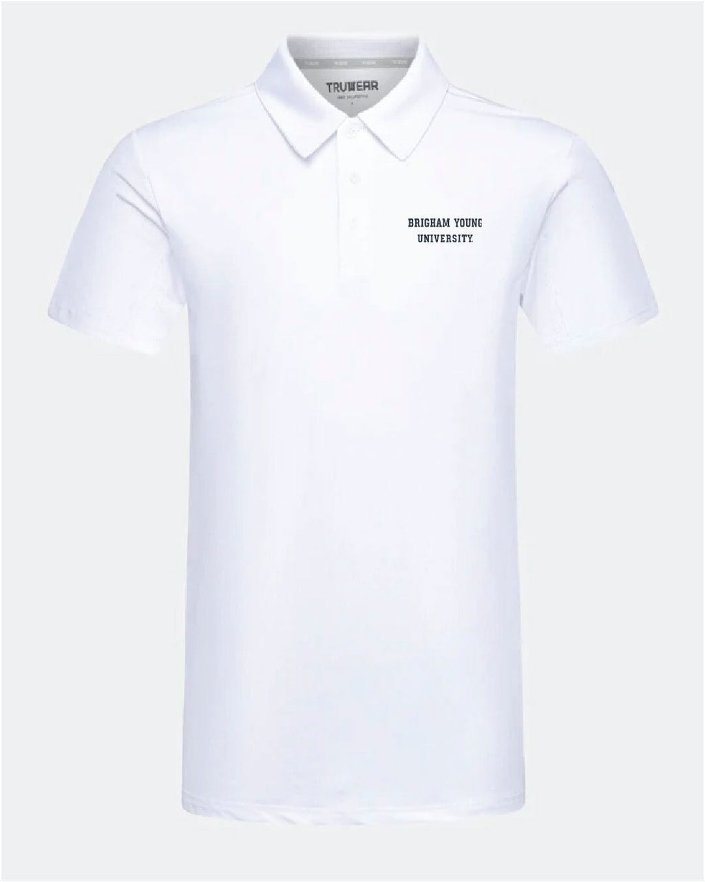 BYU Crest 2.0 Polo White