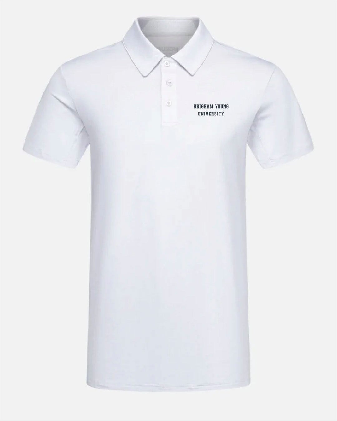 BYU Crest 2.0 Polo Light Grey