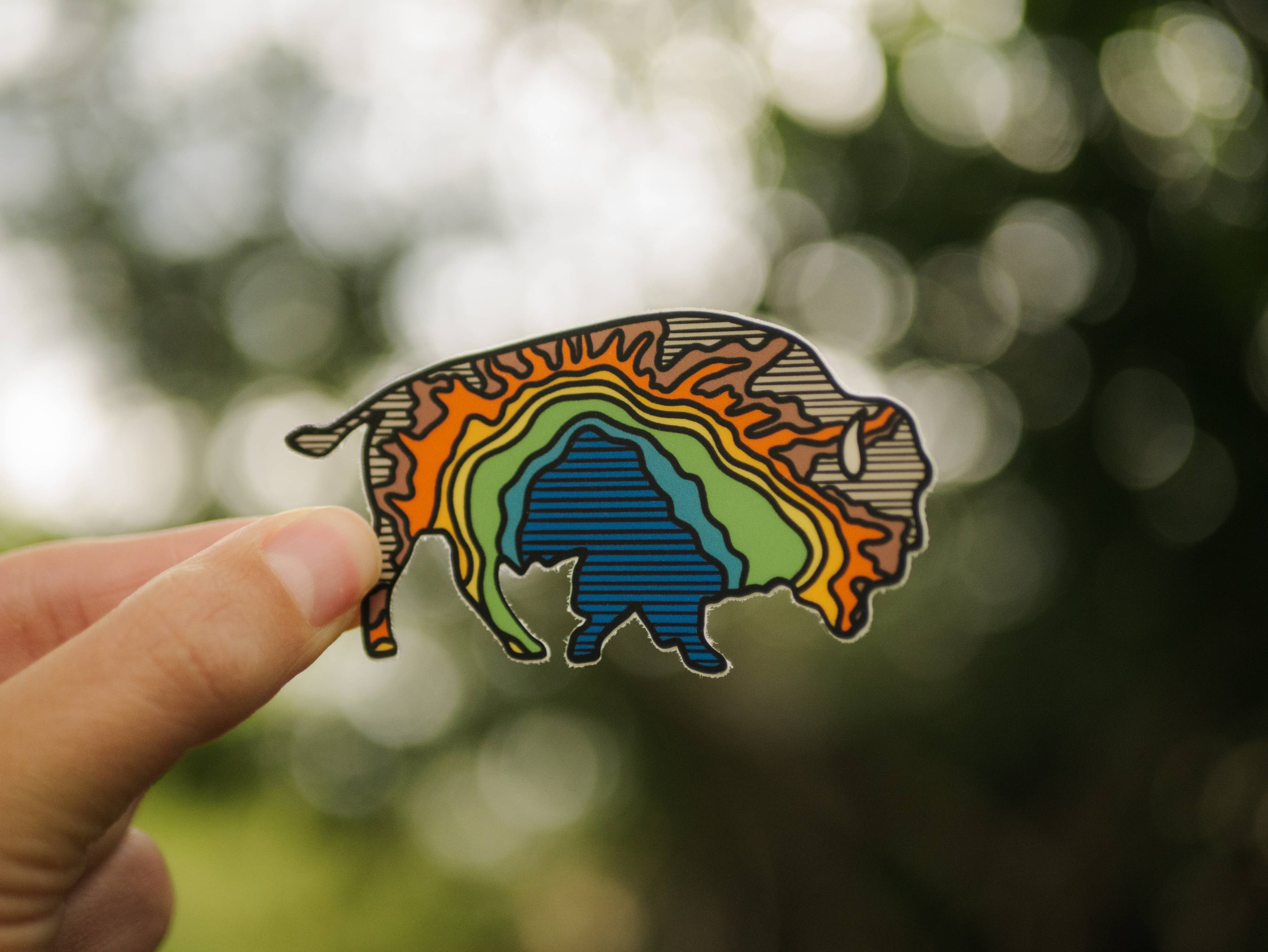 Yellowstone Grand Prismatic Bison | Sticker
