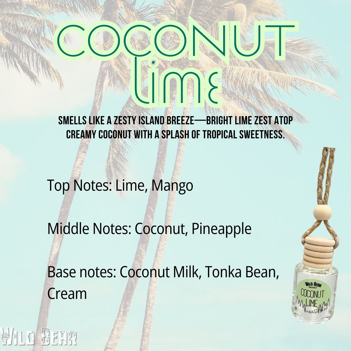 Coconut Lime Car Freshener