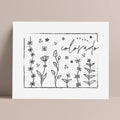 Botanical Borders: Colorado Outline Poster