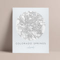Colorado Springs, Colorado Map Poster