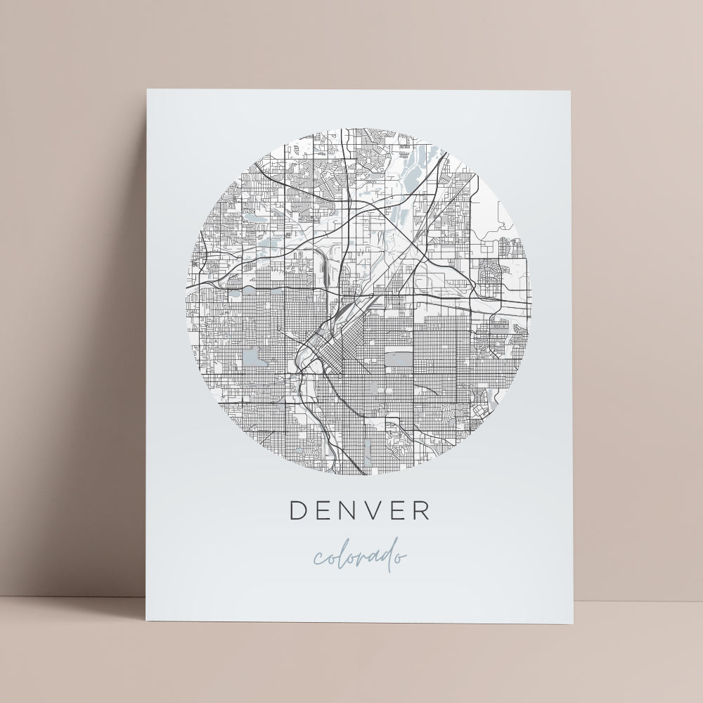 Denver, Colorado Map Poster