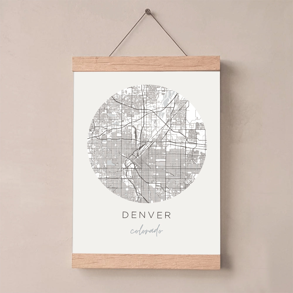 Denver, Colorado Map Poster
