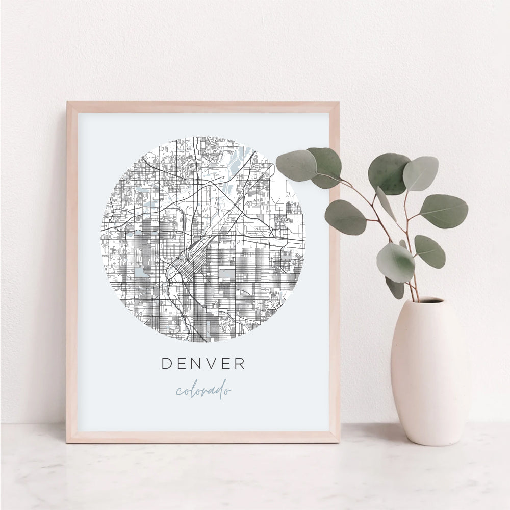 Denver, Colorado Map Poster