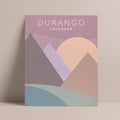 Durango, Colorado Minimalist Wall Art