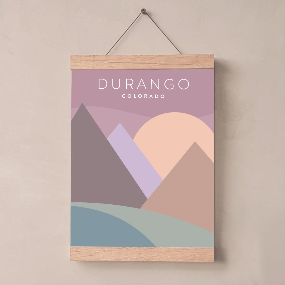 Durango, Colorado Minimalist Wall Art