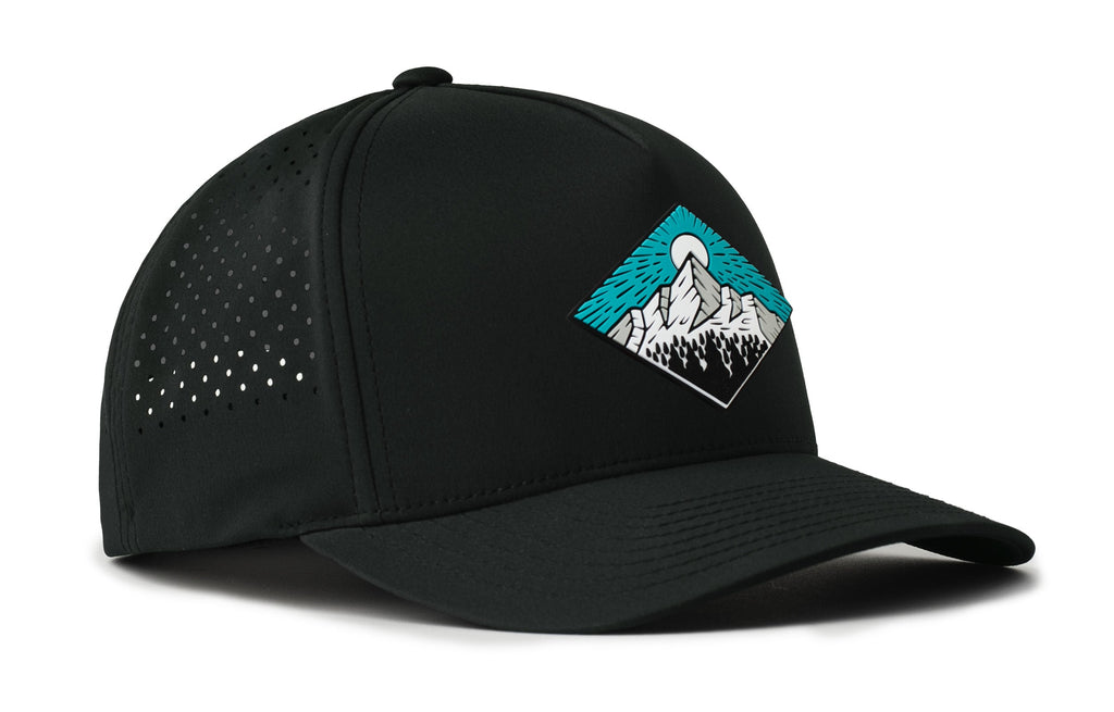 Diamond Mountain And Trees Performance 5-Panel Hat  | Outdoors Flexfit® Snapback