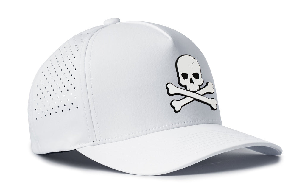 Skull and Crossbones Performance 5-Panel Hat  |  Jolly Roger Flexfit® Snapback