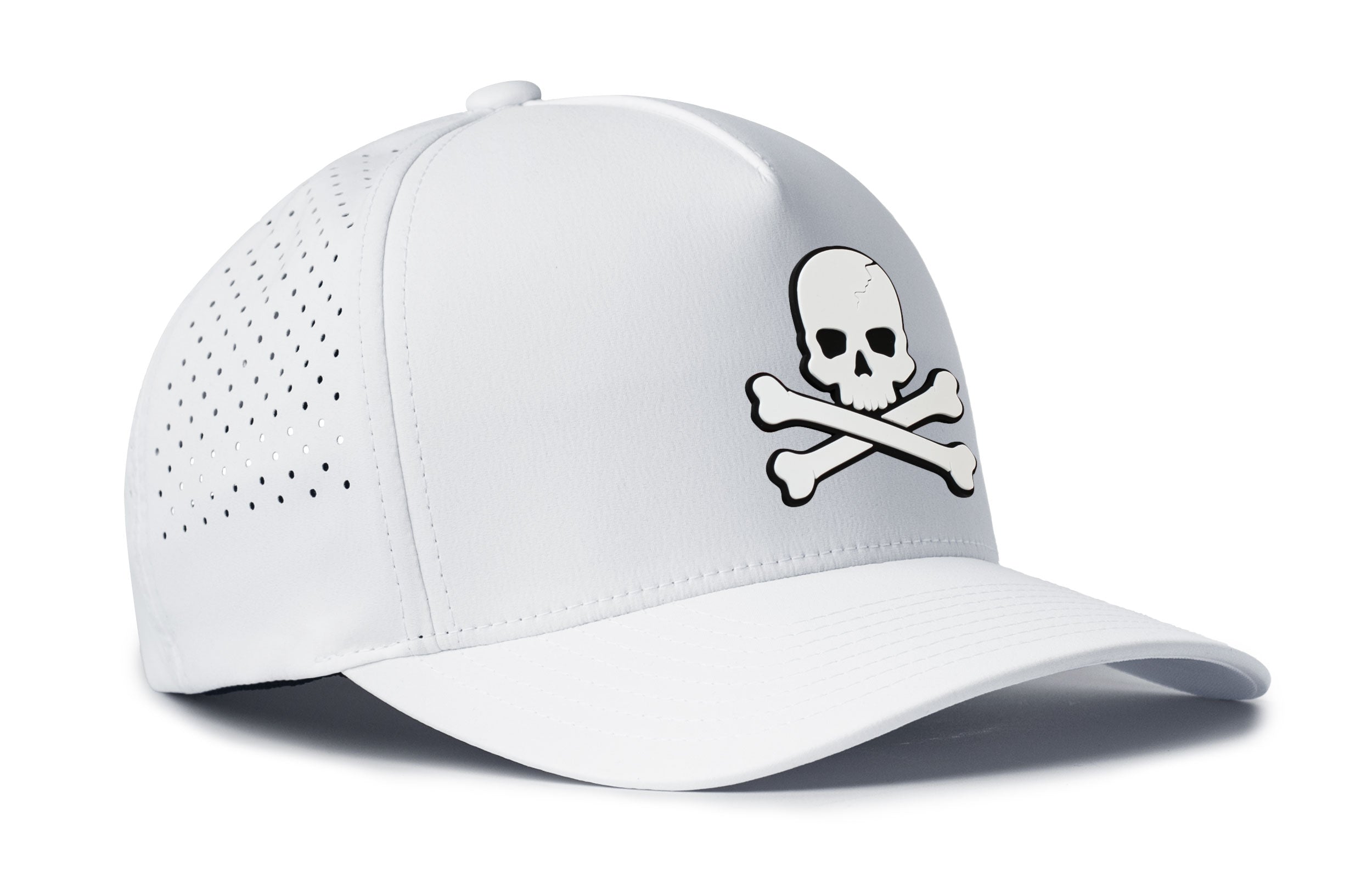 Skull and Crossbones Performance 5-Panel Hat  |  Jolly Roger Flexfit® Snapback