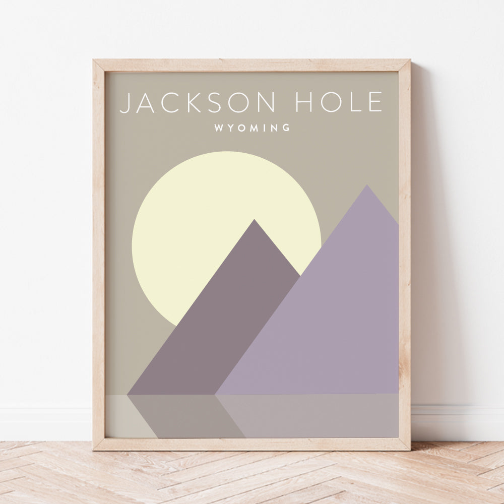 Jackson Hole, Wyoming Minimalist Wall Art