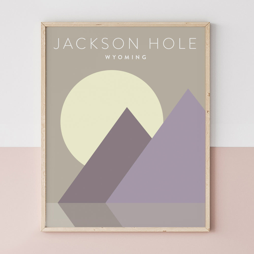 Jackson Hole, Wyoming Minimalist Wall Art