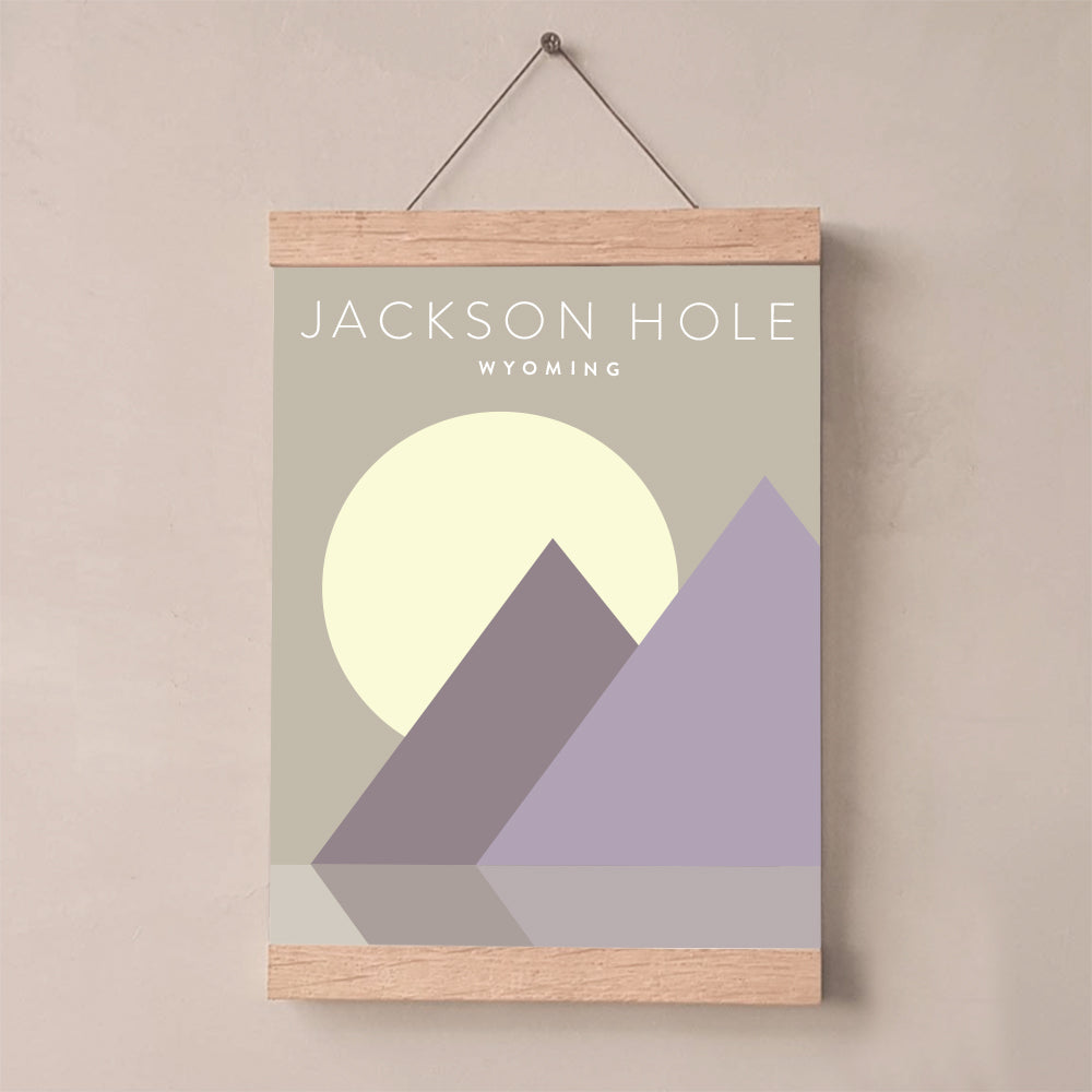 Jackson Hole, Wyoming Minimalist Wall Art