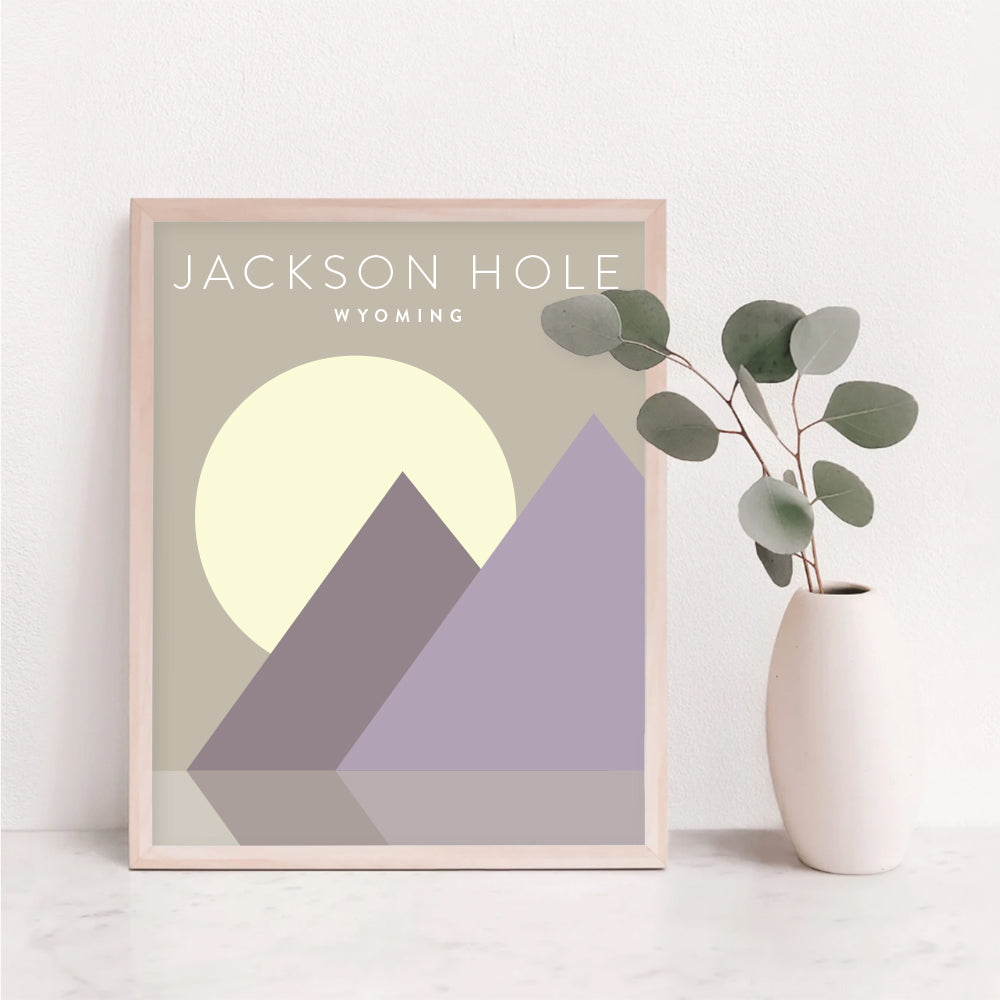 Jackson Hole, Wyoming Minimalist Wall Art