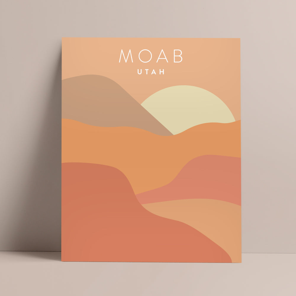 Moab, Utah Minimalist Wall Art
