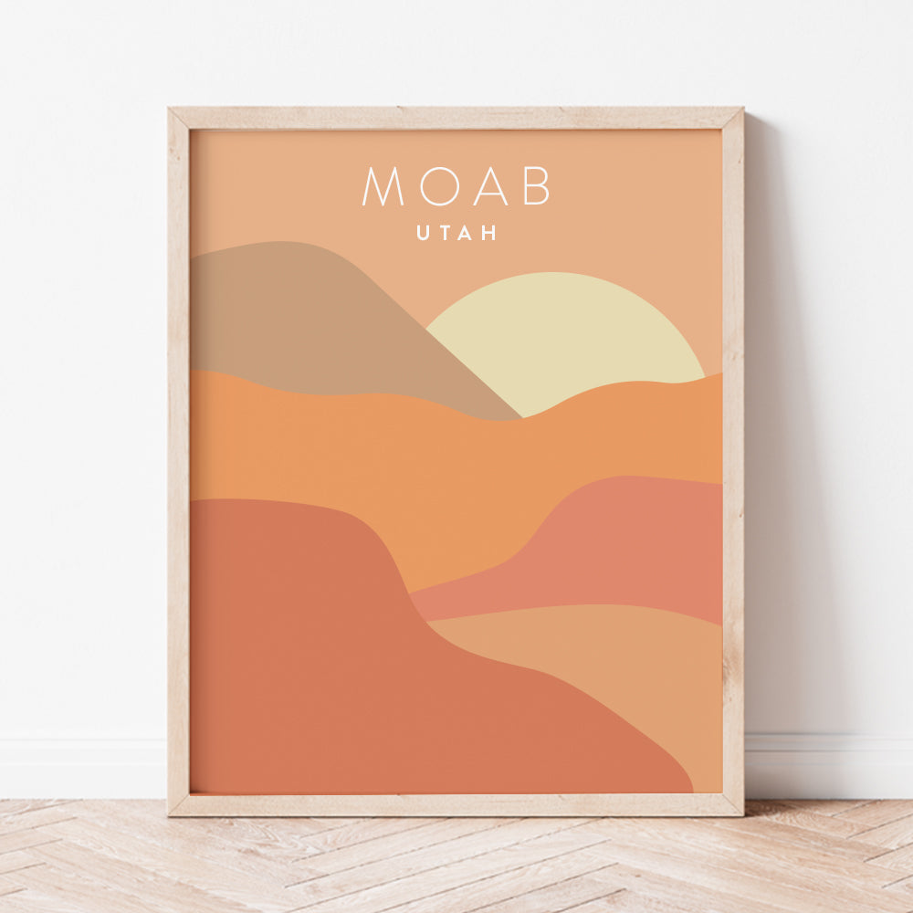 Moab, Utah Minimalist Wall Art
