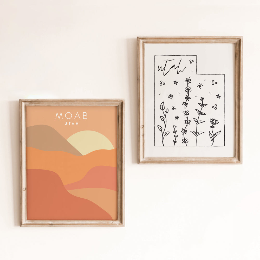 Moab, Utah Minimalist Wall Art