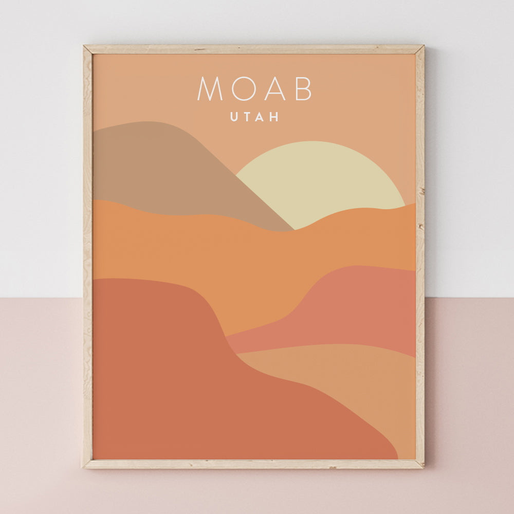 Moab, Utah Minimalist Wall Art