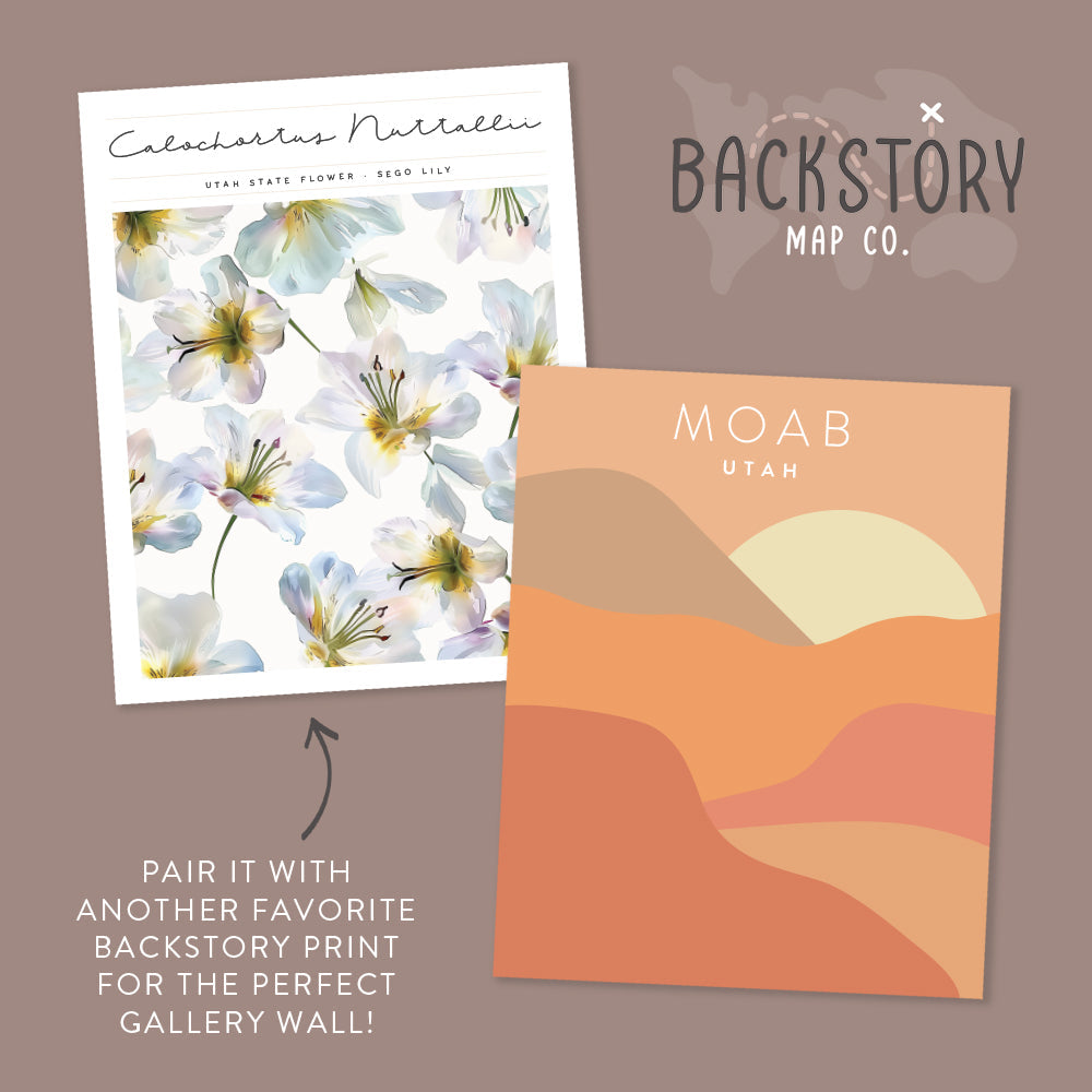 Moab, Utah Minimalist Wall Art