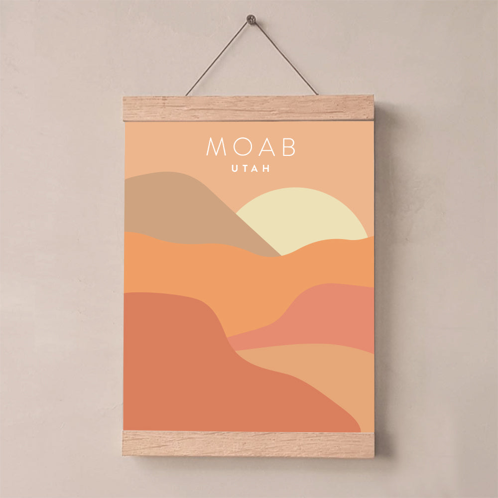 Moab, Utah Minimalist Wall Art