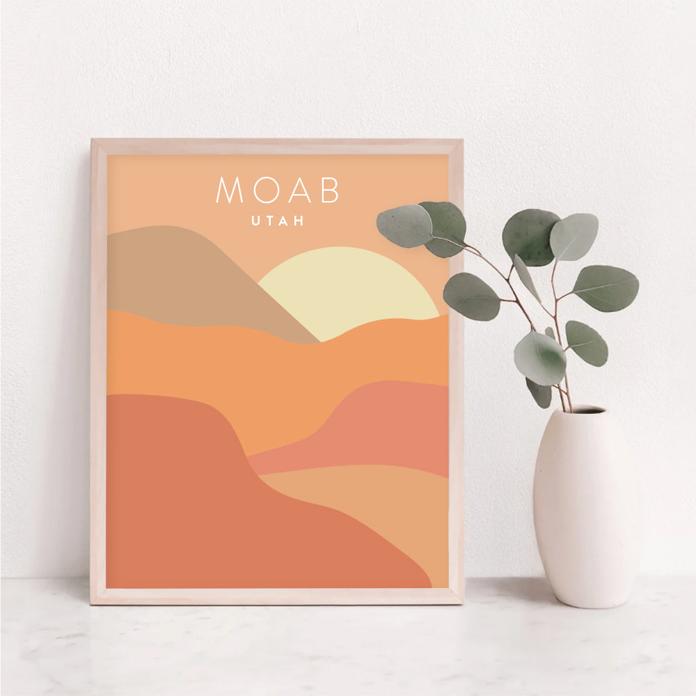 Moab, Utah Minimalist Wall Art