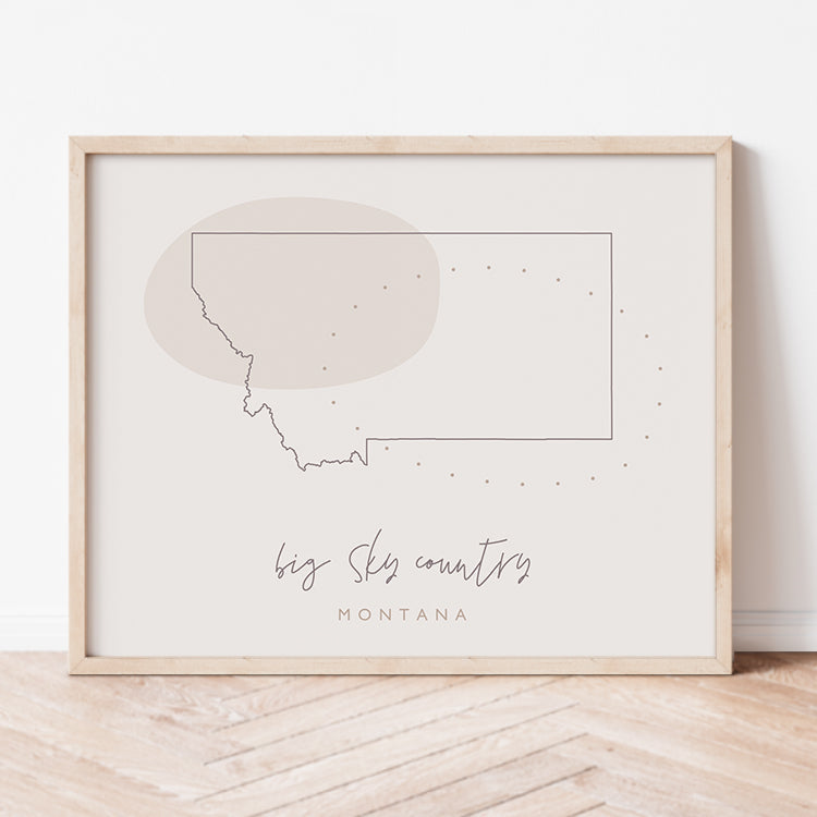 Montana State Nickname Poster