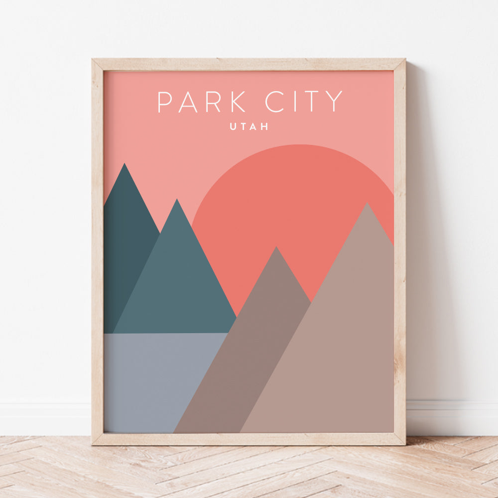 Park City, Utah Minimalist Wall Art