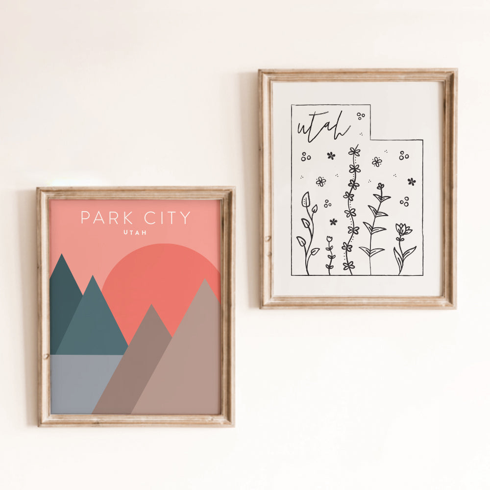 Park City, Utah Minimalist Wall Art