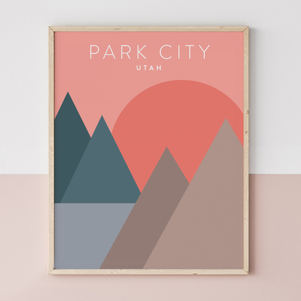 Park City, Utah Minimalist Wall Art