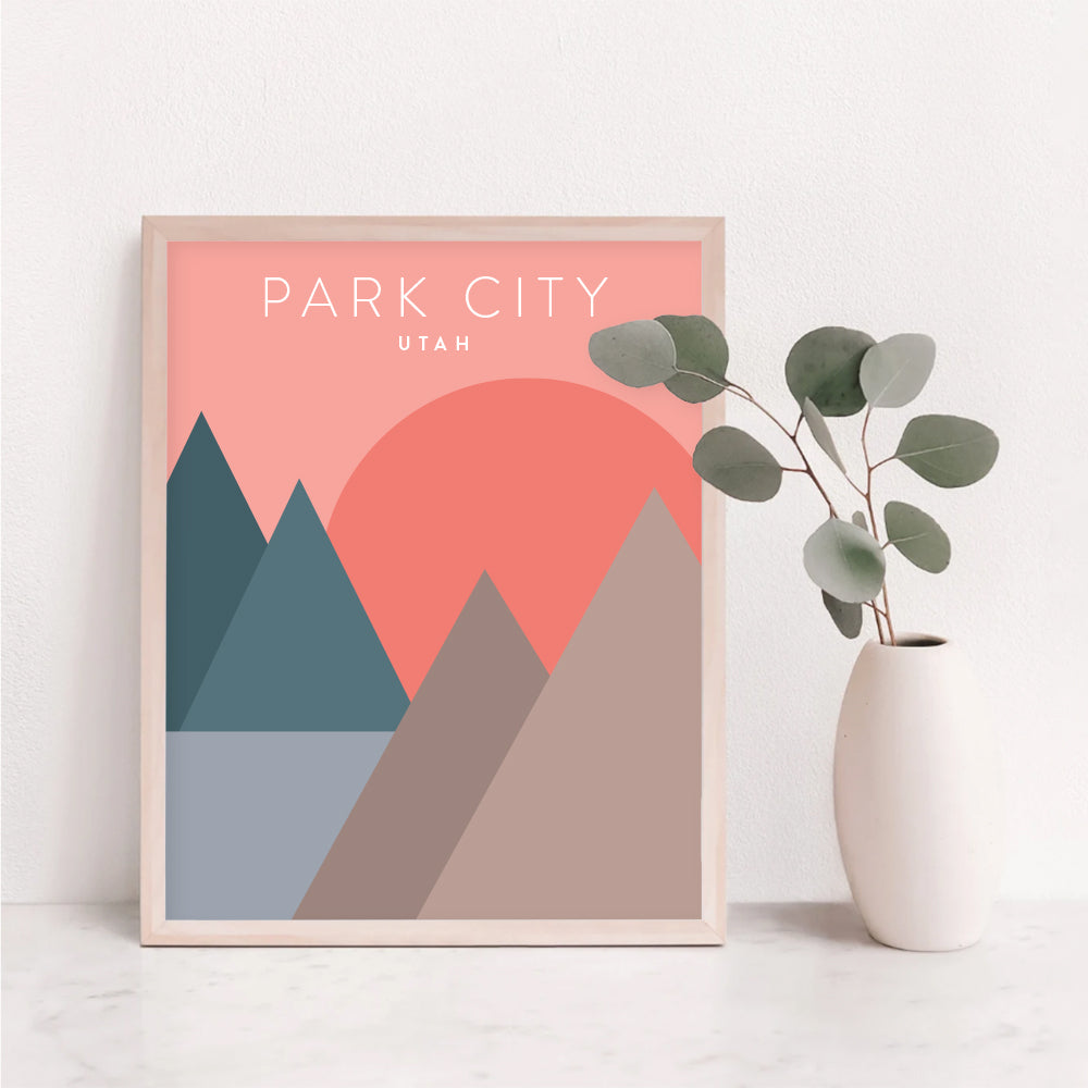 Park City, Utah Minimalist Wall Art
