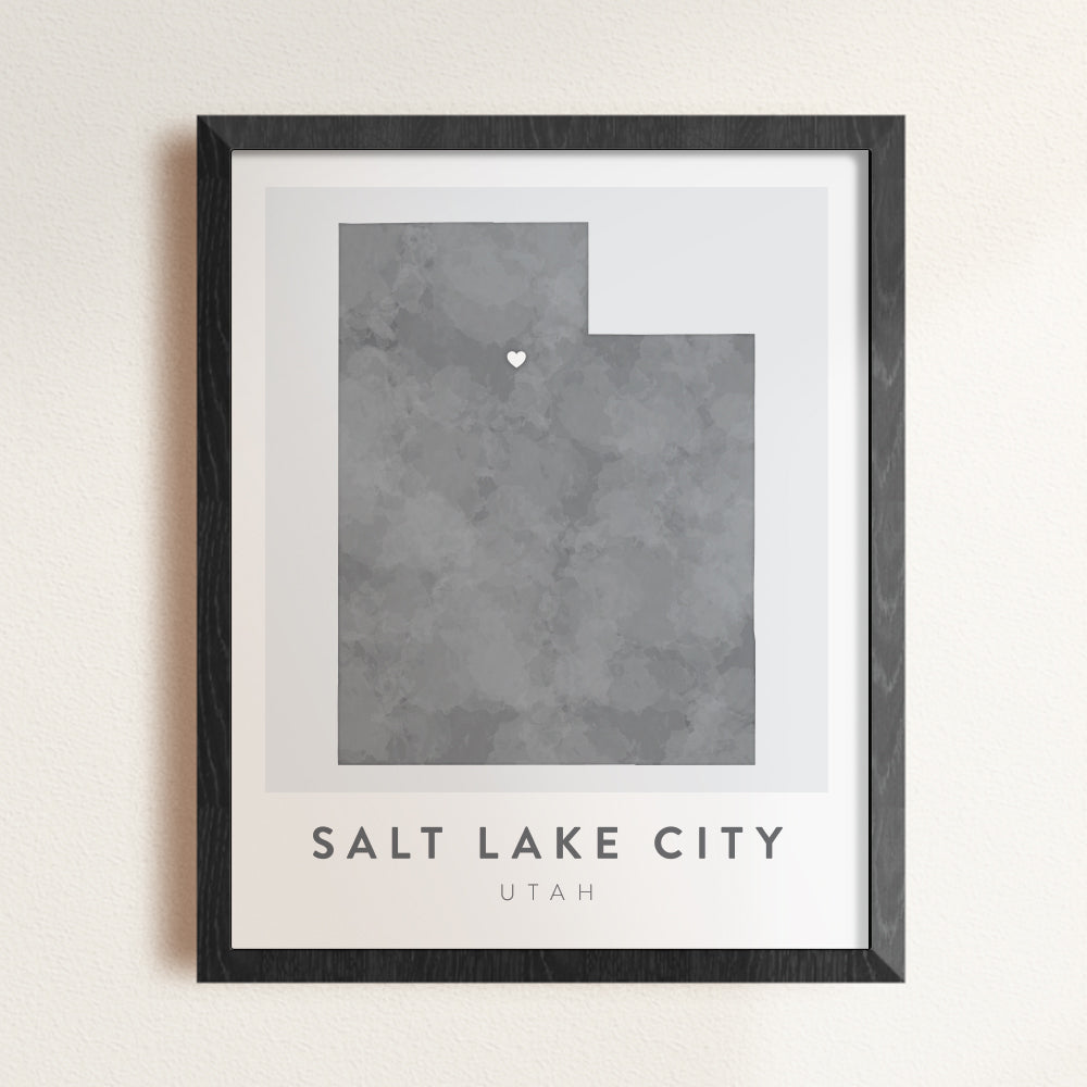 Salt Lake City, Utah Map