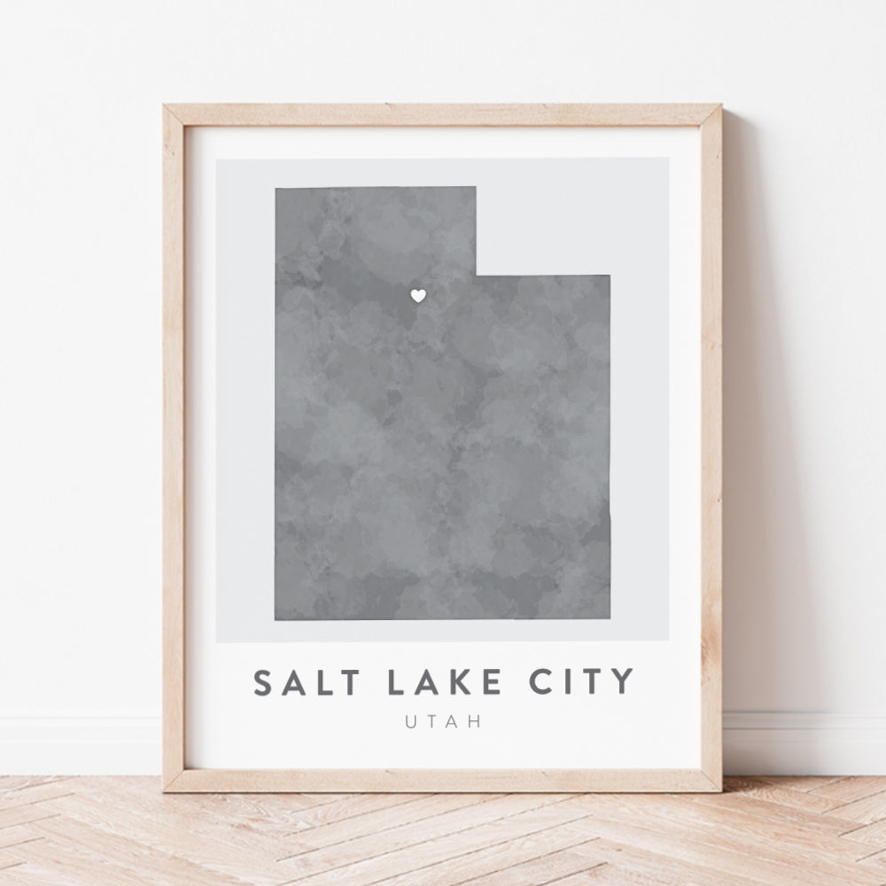 Salt Lake City, Utah Map