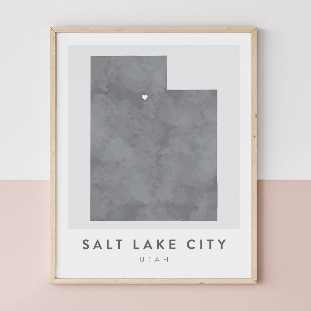 Salt Lake City, Utah Map