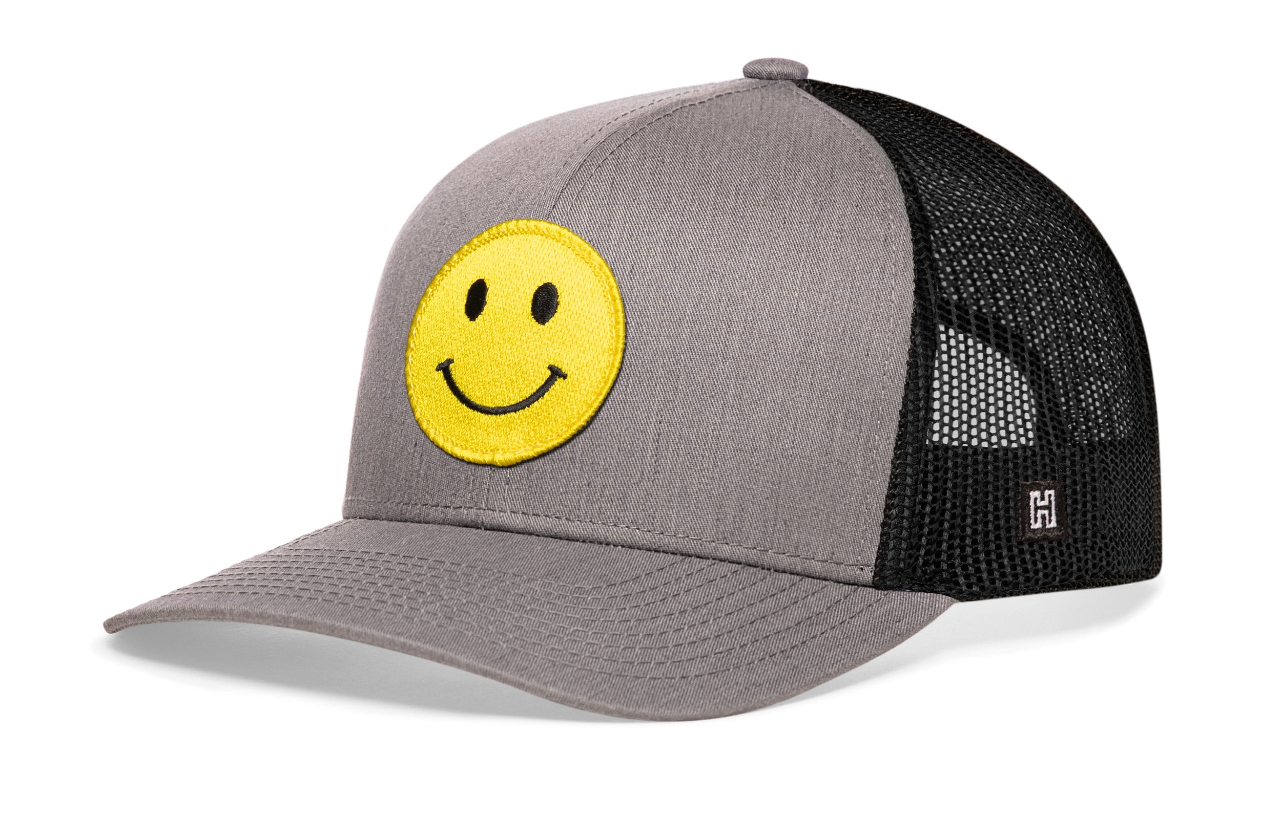 Smiley Face Trucker Hat  |  Emoji Snapback
