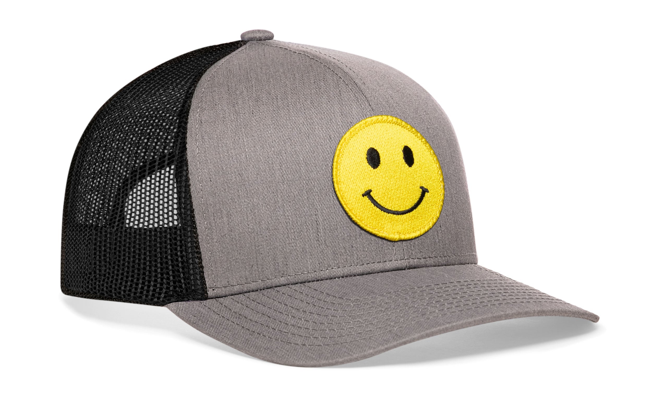 Smiley Face Trucker Hat  |  Emoji Snapback