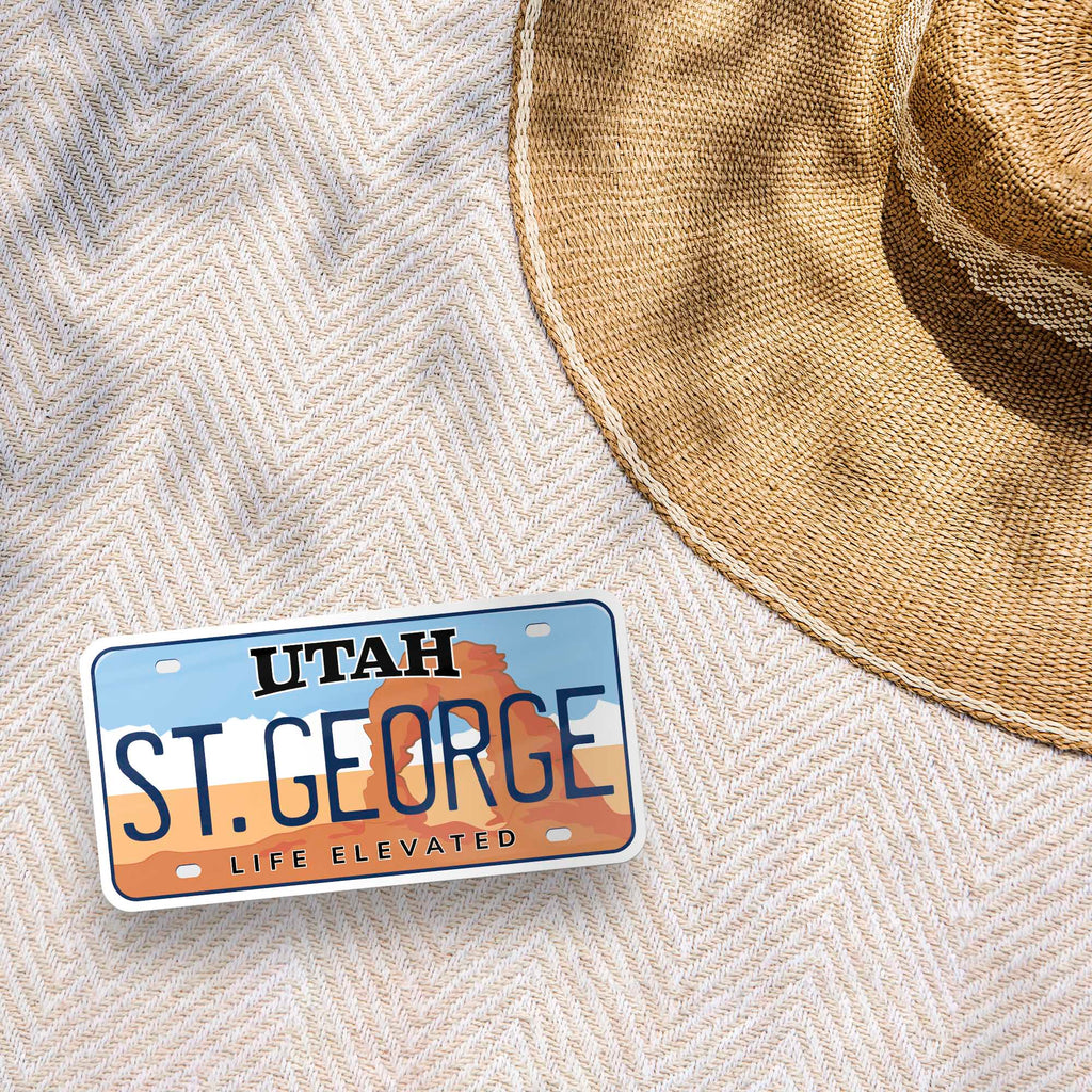 Utah License Plate Stickers - Choose Your UT City or National Park