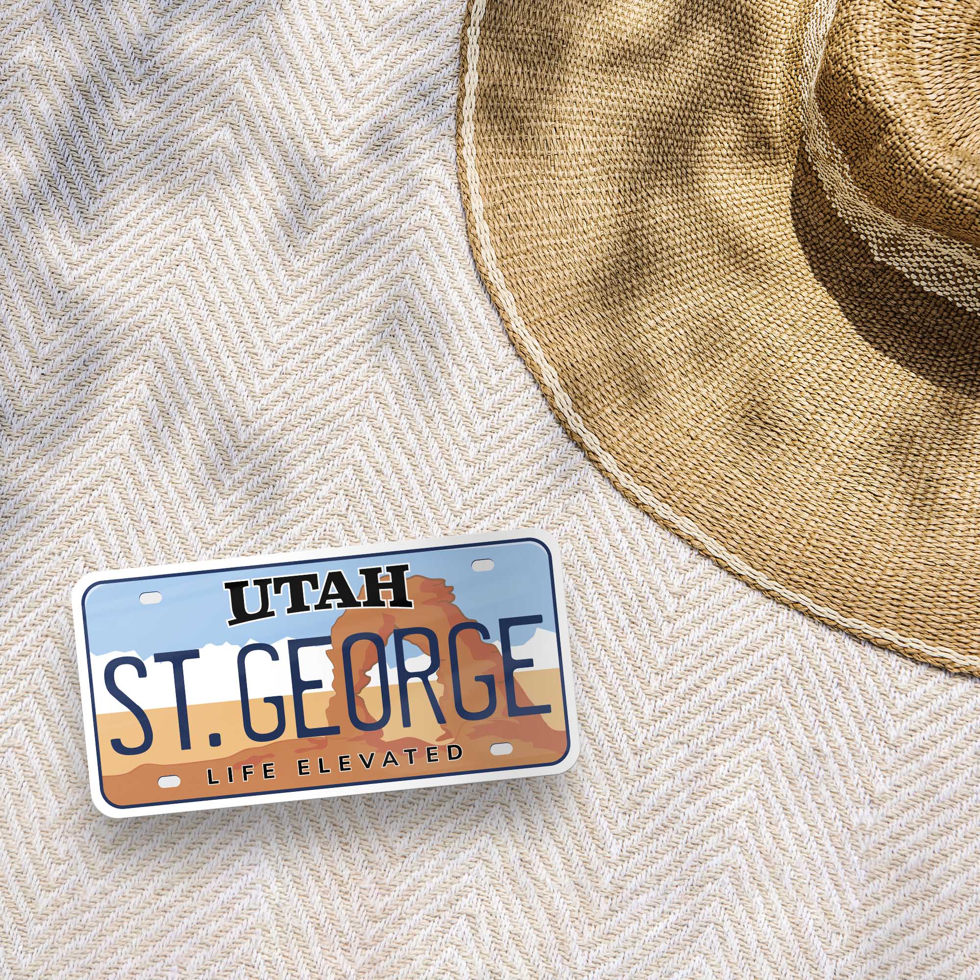 Utah License Plate Stickers - Choose Your UT City or National Park