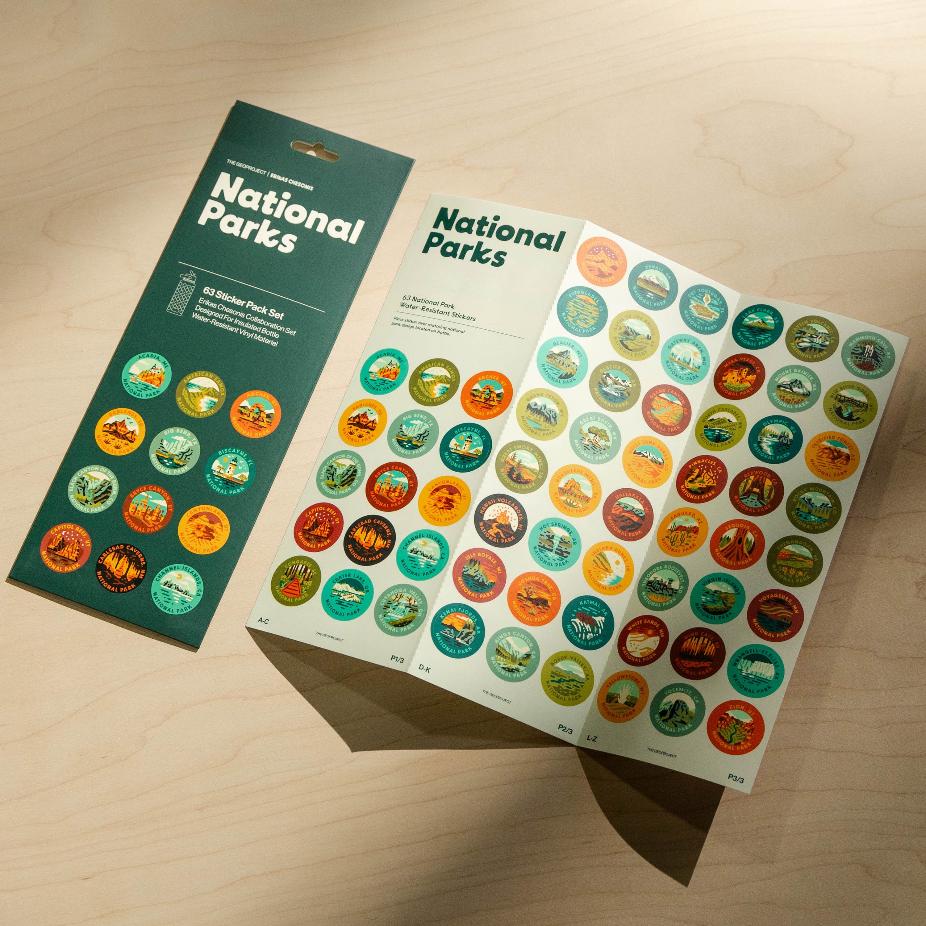 National Park Sticker Pack - For Insulated Bottle