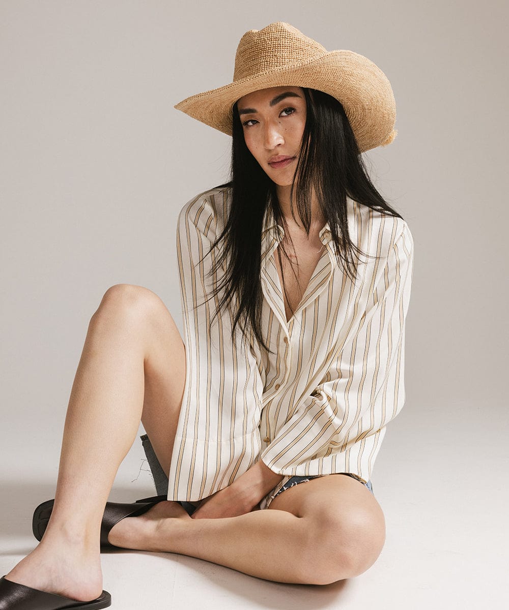 Ames Packable Straw Cowboy Hat