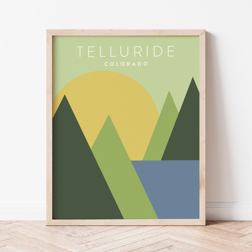Telluride, Colorado Minimalist Wall Art