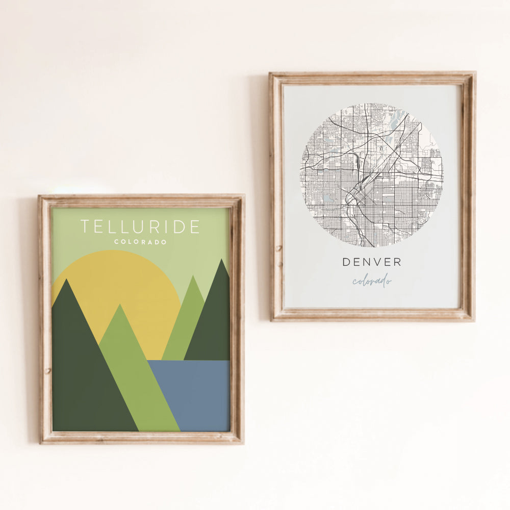 Telluride, Colorado Minimalist Wall Art