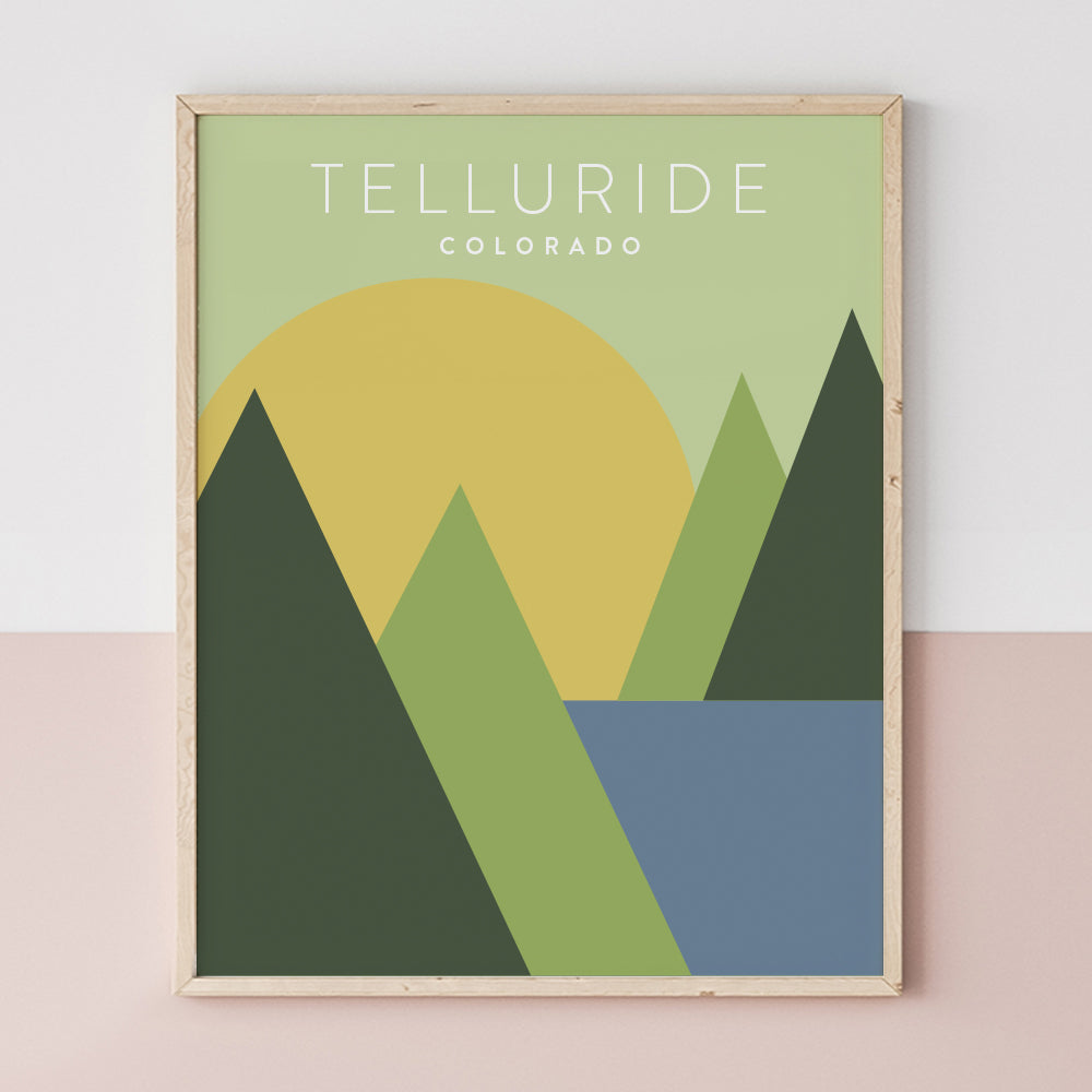 Telluride, Colorado Minimalist Wall Art
