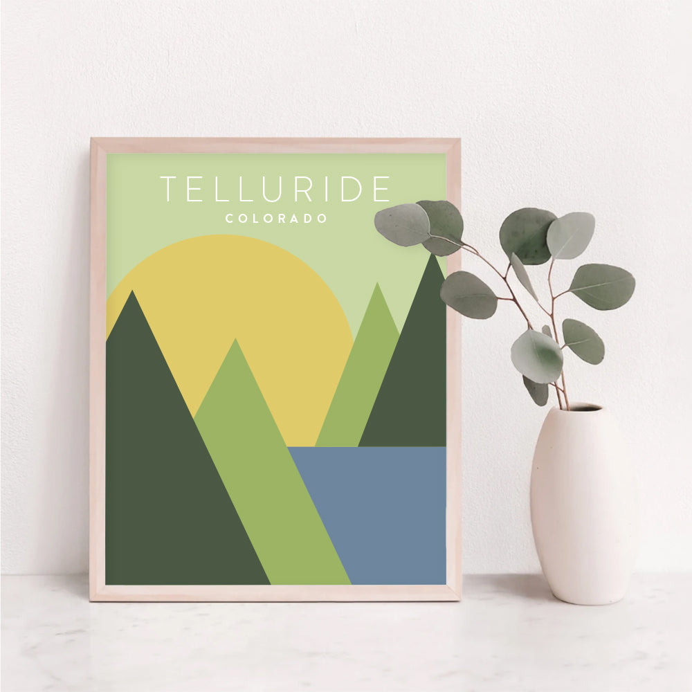 Telluride, Colorado Minimalist Wall Art