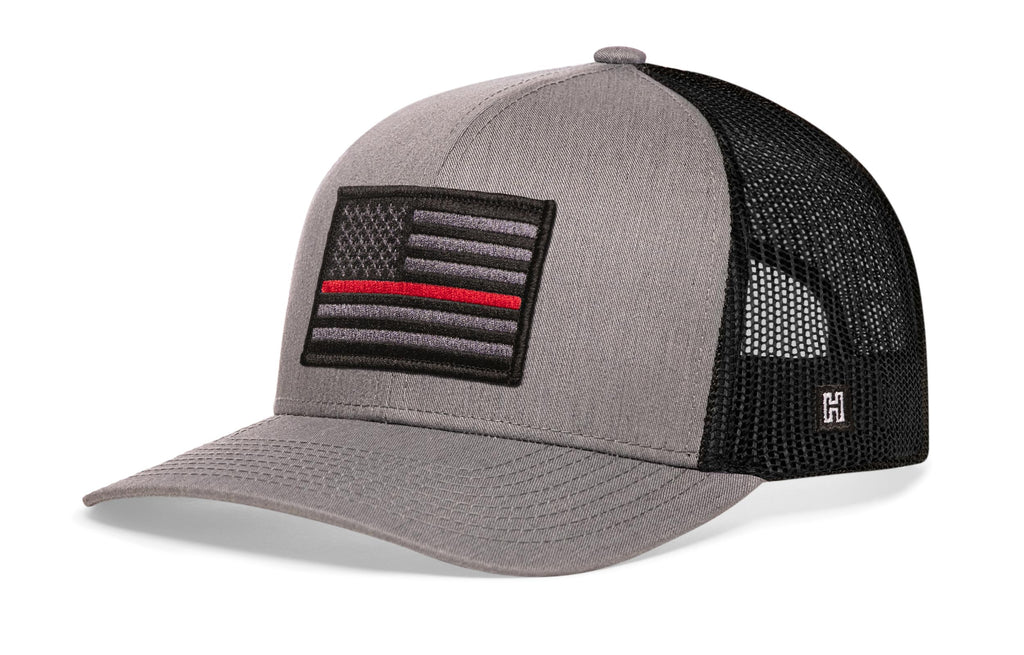 Thin Red Line Trucker Hat  |  Fire Tactical Snapback